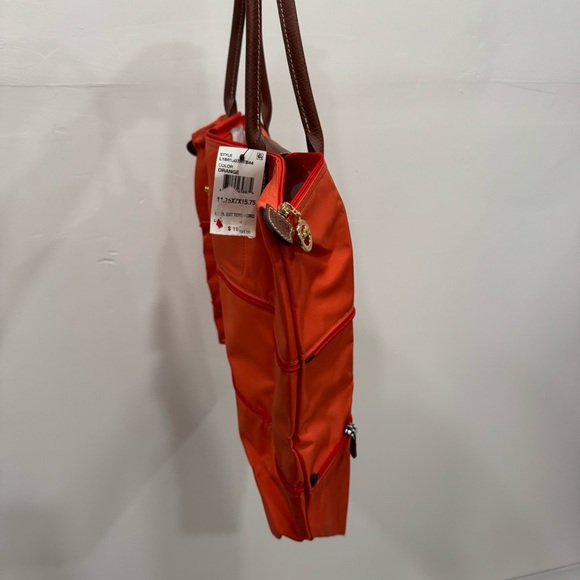 Longchamp Le Pliage Expandable Large Shoulder Tote Orange 11.75 x 7 x 15.75” - Picture 16 of 16